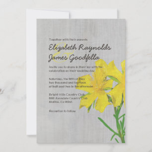 Vintage Hypericum bröllopsinbjudningar Inbjudningar