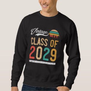 Vintage i 2029 års gymnasium eller högskola lång ärmad tröja