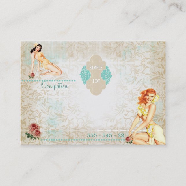 Vintage I - Affärskort Visitkort (Framsida)