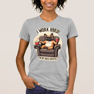 Vintage I arbetar hårt för min hunds livsstil fran T Shirt