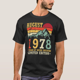 Vintage i augusti 1978 44 år av Fantastisk L T Shirt