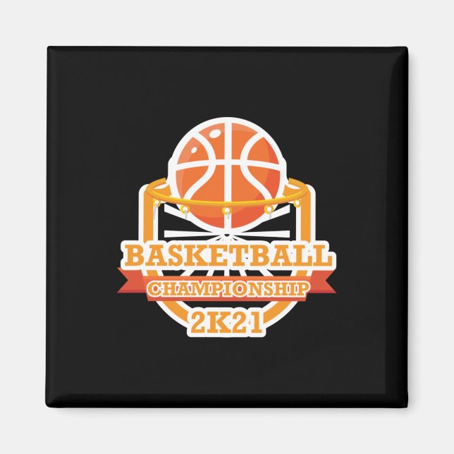 Vintage i basketboll magnet (Framsidan)