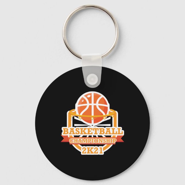 Vintage i basketboll nyckelring (Framsida)
