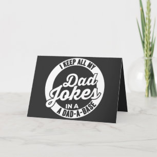 Vintage I Behålla hela min Pappa skämt i en Pappa Kort
