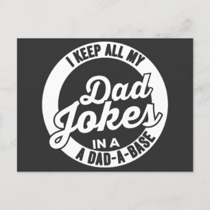 Vintage I Behålla hela min Pappa skämt i en Pappa Vykort