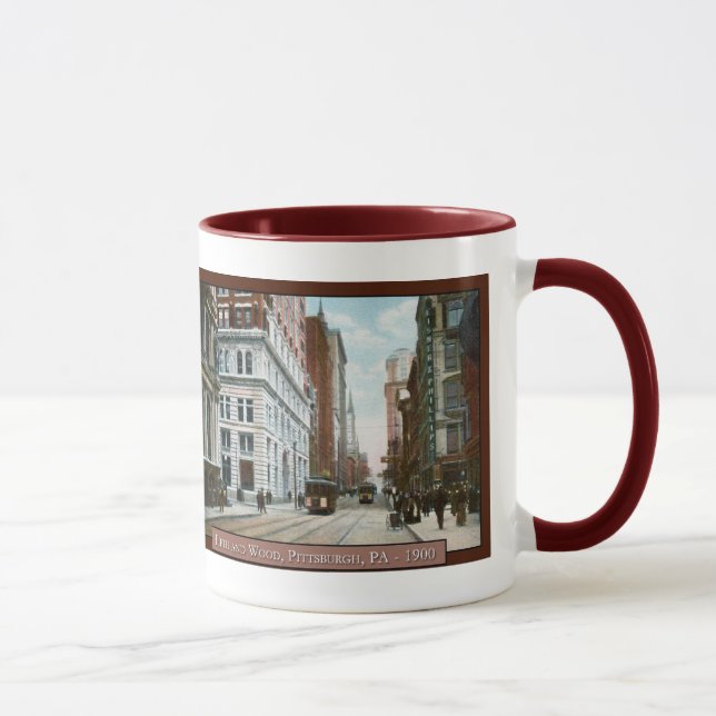 Vintage i centrala Pittsburgh-kaffe Mugg (Höger)