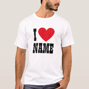 Vintage I Heart Namn T Shirt
