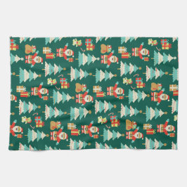 Vintage i jultomten - färgvibe kökshandduk