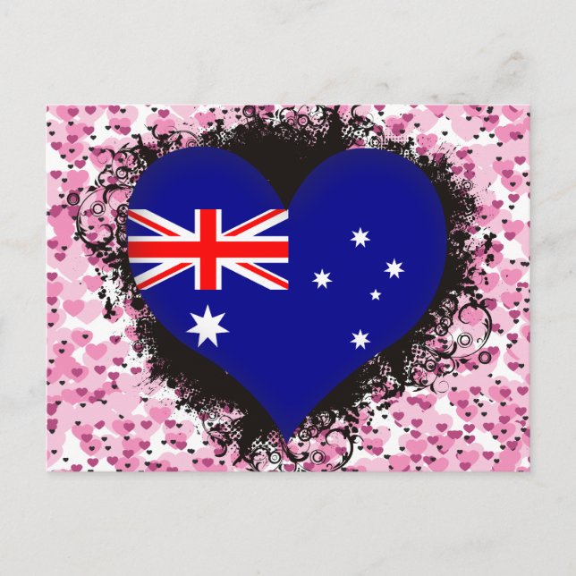 Vintage I Kärlek Australien Vykort (Framsida)