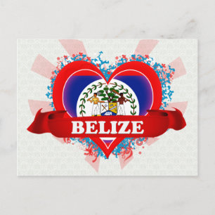 Vintage I Kärlek Belize Vykort