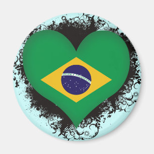 Vintage I Kärlek Brasilien Magnet