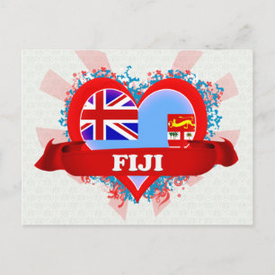 Vintage I Kärlek Fiji Vykort