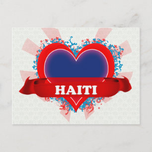 Vintage I Kärlek Haiti Vykort