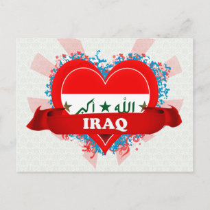 Vintage I Kärlek Irak Vykort