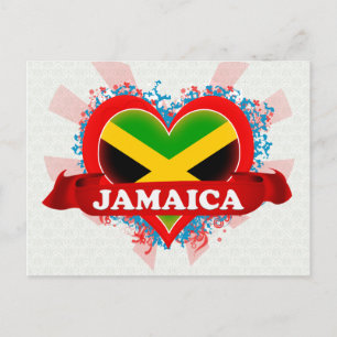 Vintage I Kärlek Jamaica Vykort