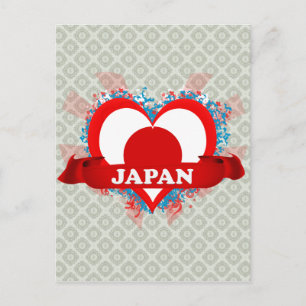 Vintage I Kärlek Japan Vykort