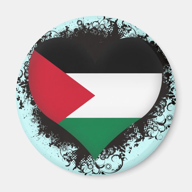 Vintage I Kärlek Palestina Magnet (Framsidan)