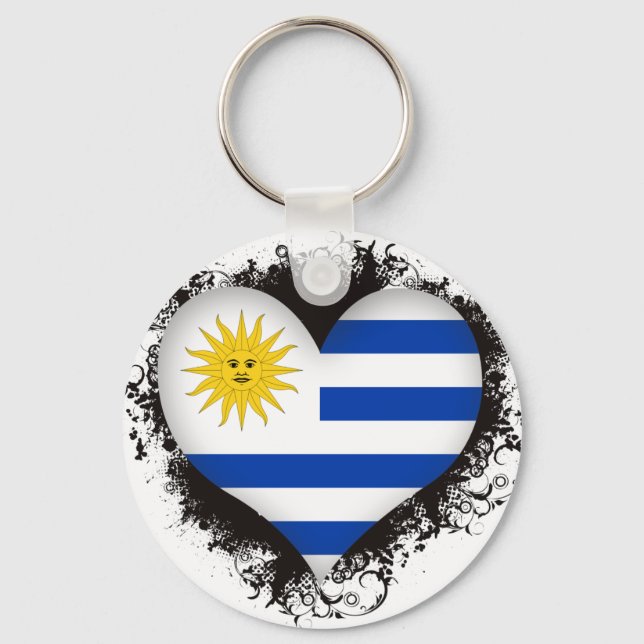 Vintage I Kärlek Uruguay Nyckelring (Framsida)