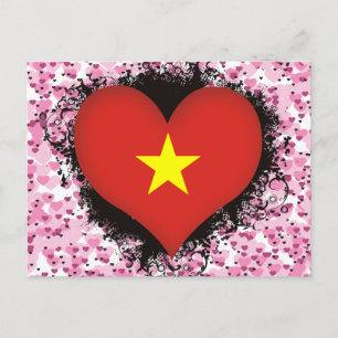 Vintage I Kärlek Vietnam Vykort
