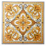 Vintage i Mönster vid Italiens Medelhavet Kakelplatta<br><div class="desc">Uppgradera ditt utrymme med en keramisk bricka i vintagen i mönster. Utforska en fantastisk,  autentisk perfekt för väggar,  golv eller bakgrundsbrytning!</div>