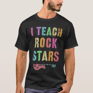 Vintage I TEACH ROCKSTARS Band Teacher Rockstjärna T Shirt