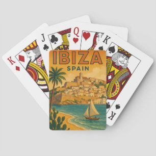 Vintage Ibiza Spain Baleares Island Casinokort