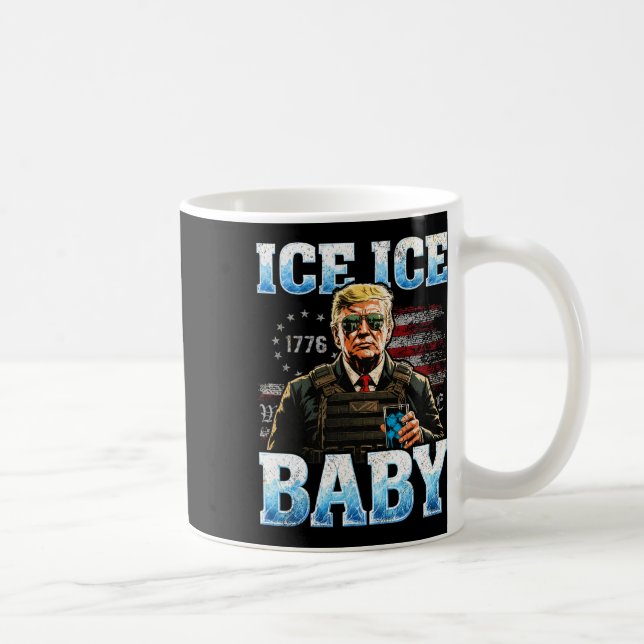 Vintage Ice Av Funny Trump _3  Kaffemugg (Höger)
