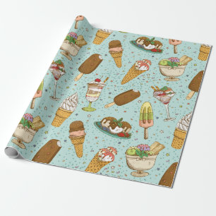 Vintage Ice Cream Presentpapper