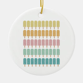 Vintage Ice Cream Retro Sommardesign Julgransprydnad Keramik