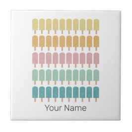 Vintage Ice Cream Retro Sommardesign Kakelplatta