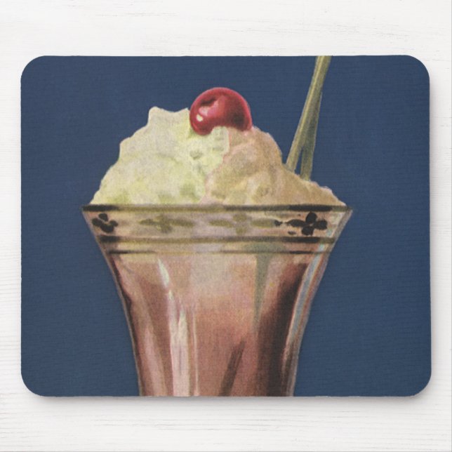 Vintage Ice Cream Shake, Whipping Cream & Cherry Musmatta (Framsidan)