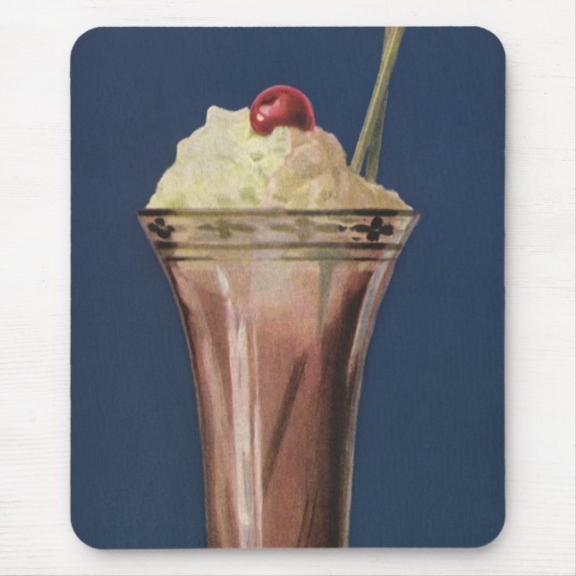 Vintage Ice Cream Shake, Whipping Cream & Cherry Musmatta (Framsidan)