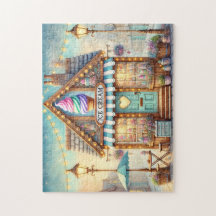 Vintage Ice Cream Shop Cobblestone Lane