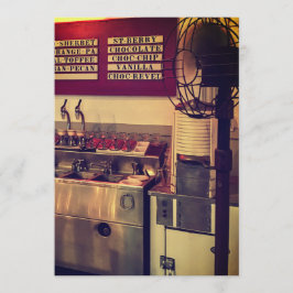 Vintage Ice Cream Shop Inbjudningar