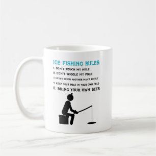Vintage Ice Fisher pappa eller mamma födelsedagsp Kaffemugg