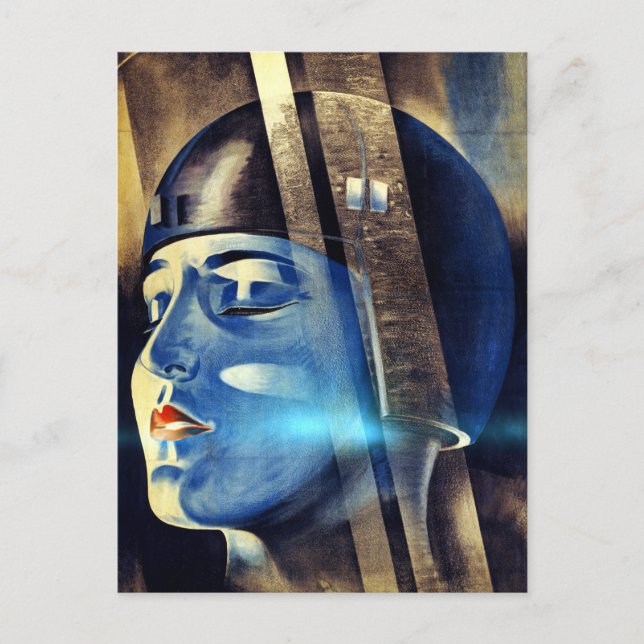Vintage Iconic Metropolis Movie Vykort (Framsida)