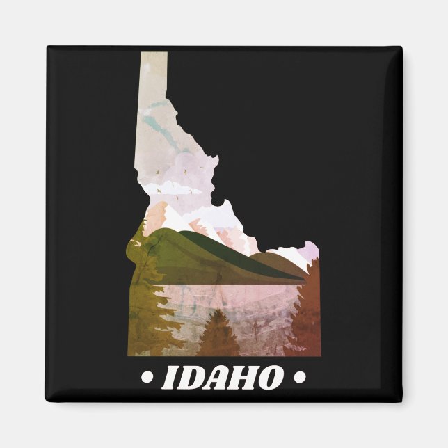 Vintage Idaho State Magnet (Framsidan)