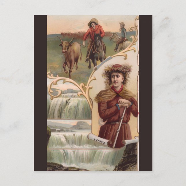 Vintage Idaho vykort (Framsida)