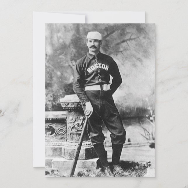Vintage idrottsfoto, Boston basebollspelare (Framsida)