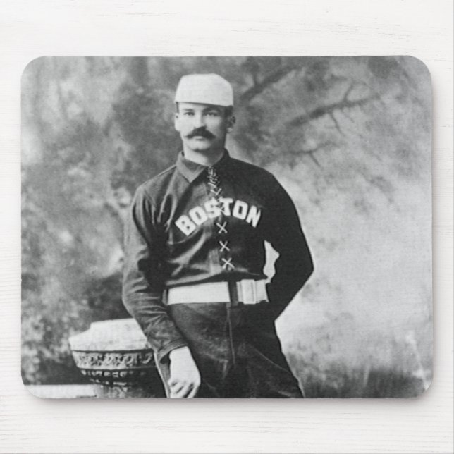 Vintage idrottsfoto, Boston basebollspelare Musmatta (Framsidan)