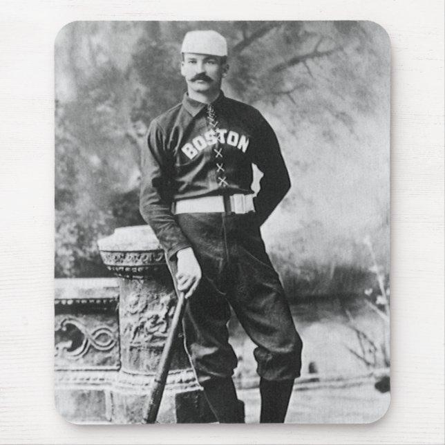 Vintage idrottsfoto, Boston basebollspelare Musmatta (Framsidan)
