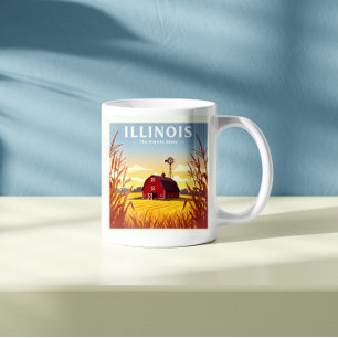 Vintage Illinois Kaffemugg