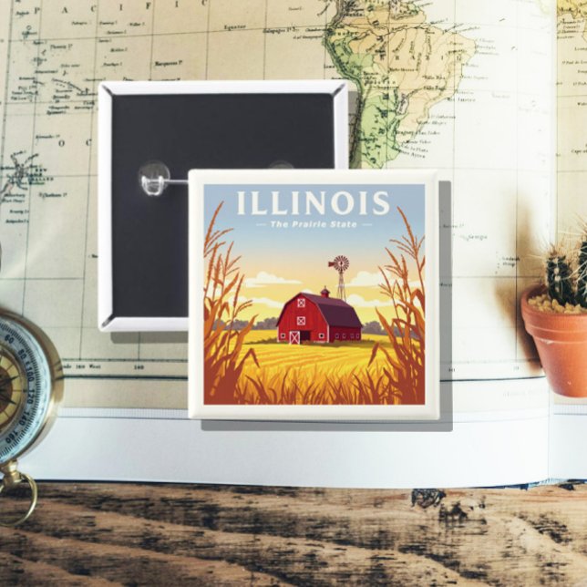 Vintage Illinois Knapp (Skapare uppladdad)