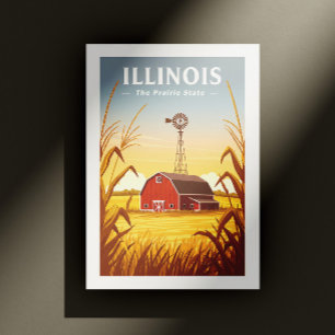 Vintage Illinois Vykort