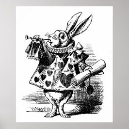 Vintage illustration Alice i Wonderland Poster