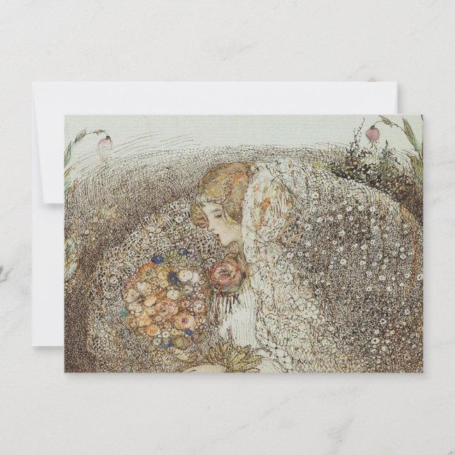 Vintage Illustration Annie Fransk "Bride" (Framsida)