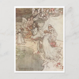 Vintage Illustration av Arthur Rackham Älvors Vykort