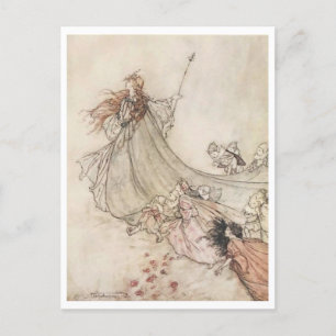 Vintage Illustration av Arthur Rackham Titania Vykort