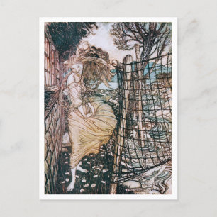 Vintage Illustration av Arthur Rackham Undine Vykort