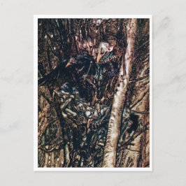 Vintage Illustration av Arthur Rackham Undine Vykort